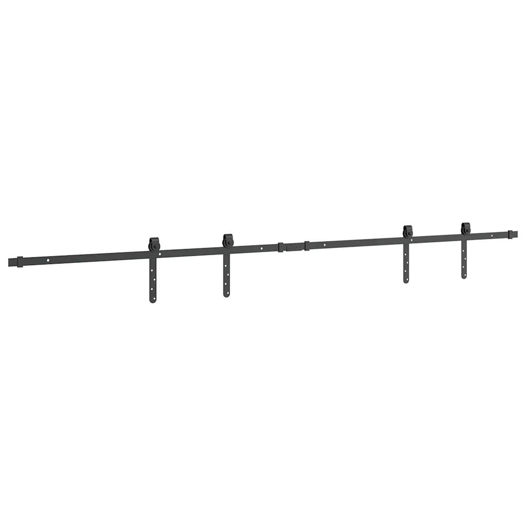 Kit de puerta corredera de armario acero carbono 200 cm