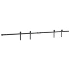 Kit de puerta corredera de armario acero carbono 200 cm
