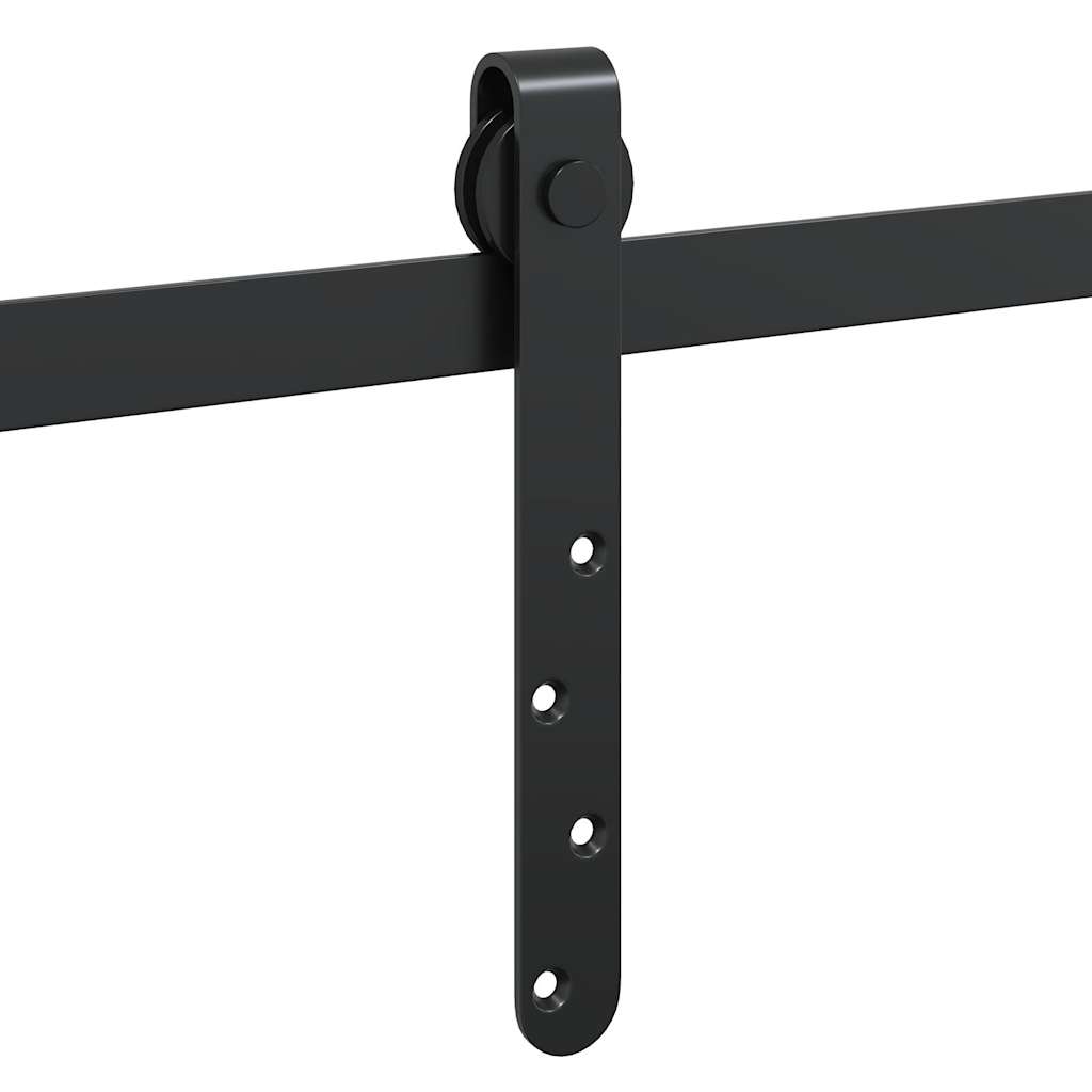 Kit de puerta corredera de armario acero carbono 200 cm