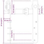 Kit de puerta corredera de armario acero carbono 200 cm