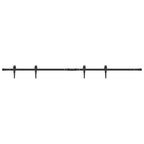 Kit de puerta corredera de armario acero carbono 183 cm