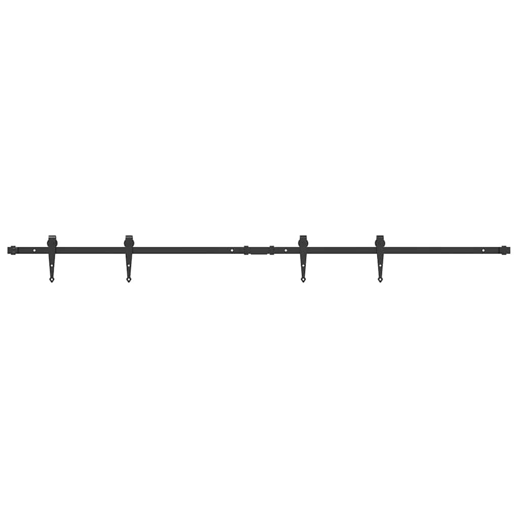 Kit de puerta corredera de armario acero carbono 183 cm