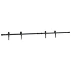 Kit de puerta corredera de armario acero carbono 183 cm
