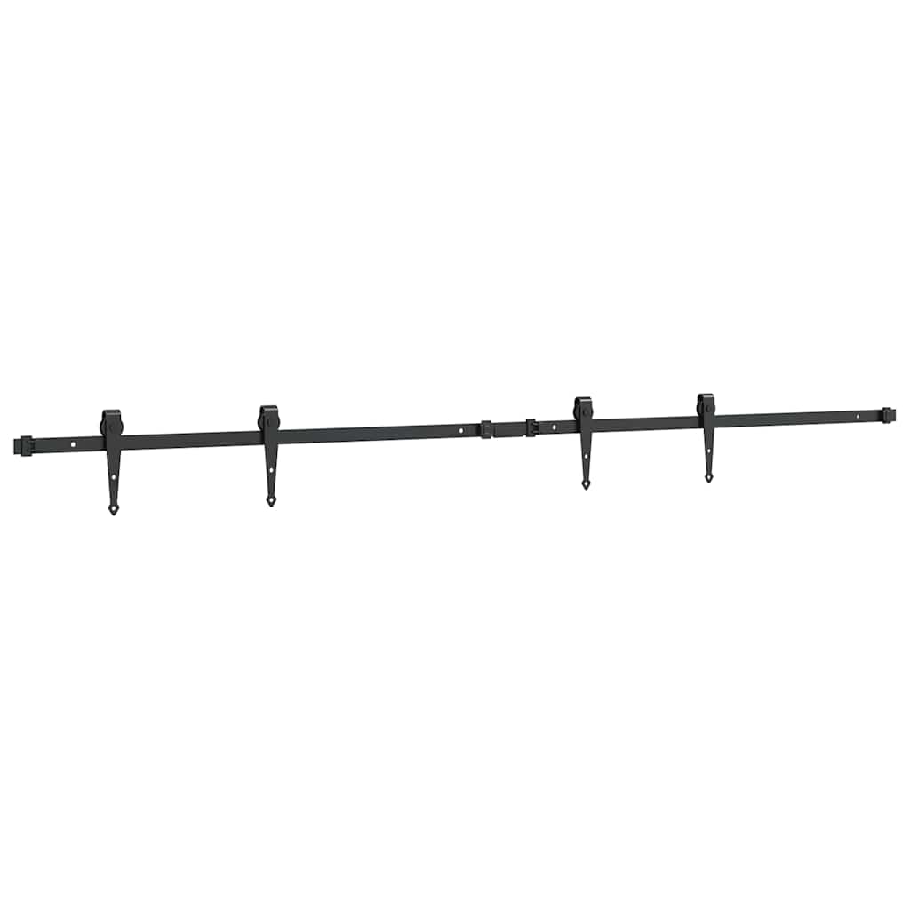 Kit de puerta corredera de armario acero carbono 183 cm