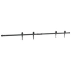 Kit de puerta corredera de armario acero carbono 183 cm