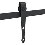 Kit de puerta corredera de armario acero carbono 183 cm