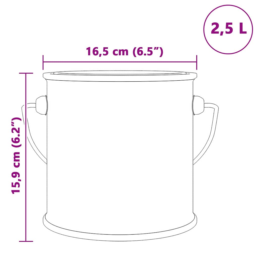 Pintura de pared Gris 2,5 L Impresión en pared