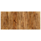 Mesa bar tractor madera maciza mango rojo y marrón 55x120x107cm
