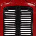 Mesa bar tractor madera maciza mango rojo y marrón 55x120x107cm