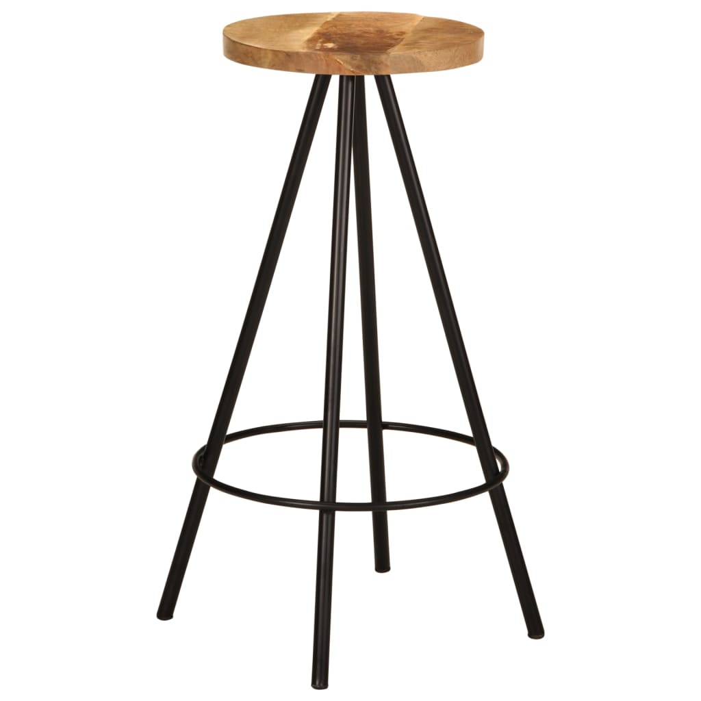 Set de mesa y taburetes de bar 5 piezas madera maciza de mango