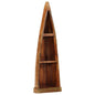 Solid recycled wood boat shelf 39x27x127 cm