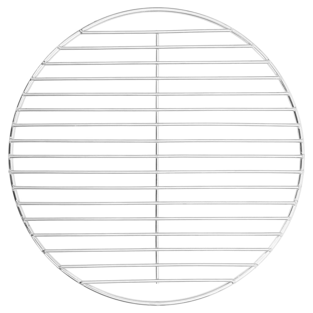 Grelhador redondo para churrasco com pegas em aço inoxidável 304 Ø44,5 cm