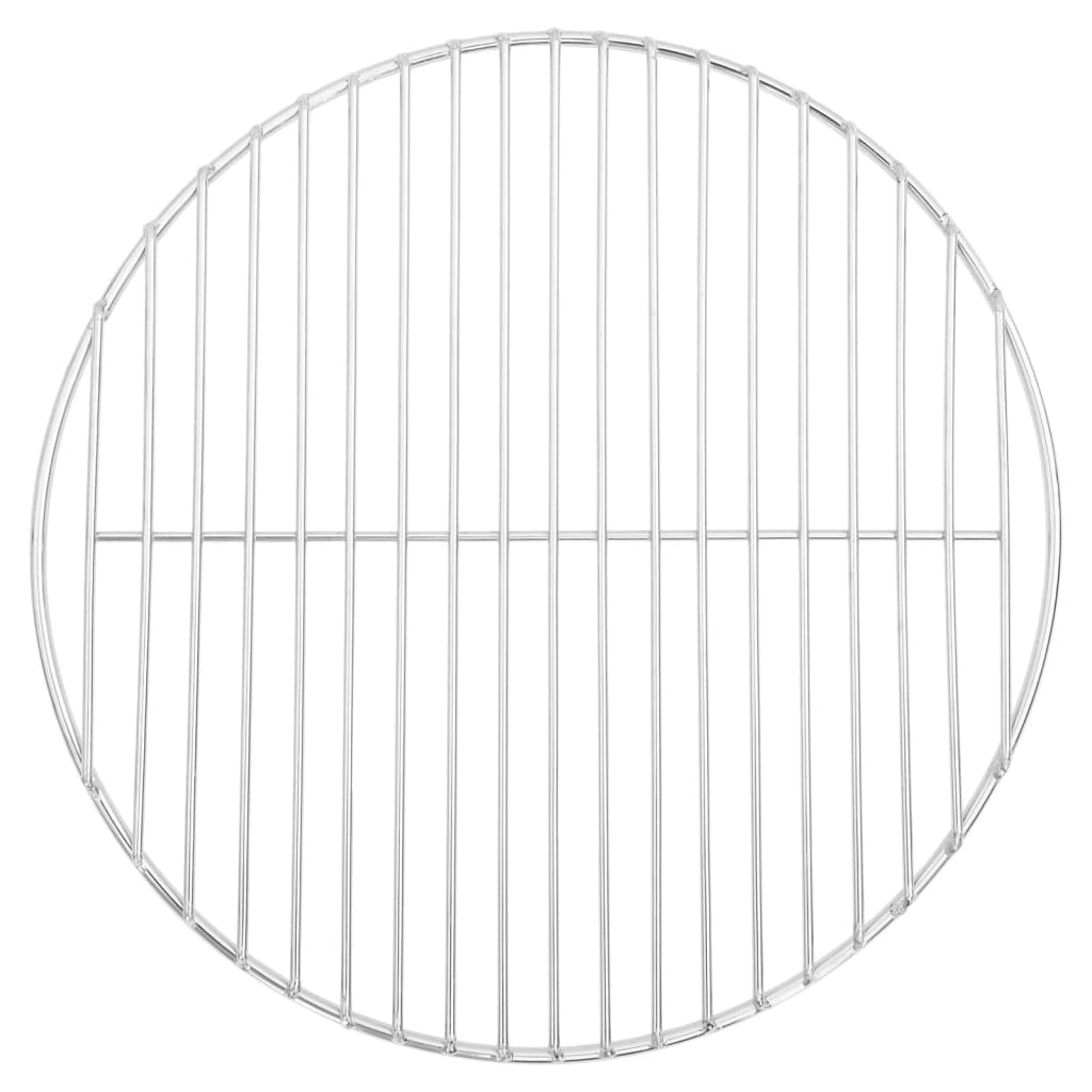 Grelhador redondo para churrasco com pegas em aço inoxidável 304 Ø44,5 cm