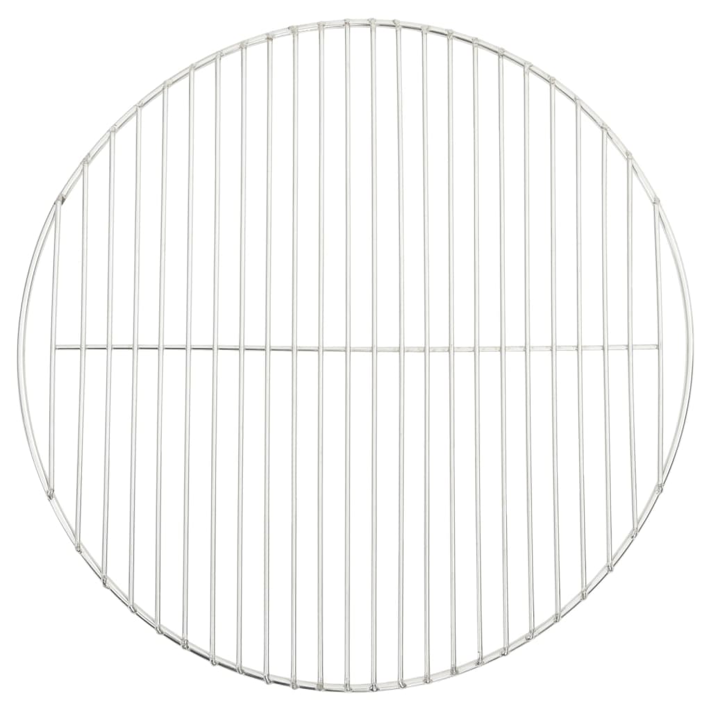 Grelhador redondo para churrasco com pegas em aço inoxidável 304 Ø44,5 cm