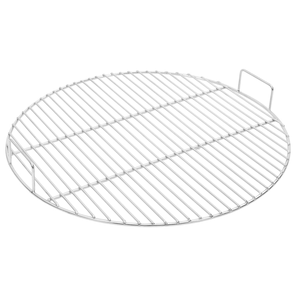 Grelhador redondo para churrasco com pegas em aço inoxidável 304 Ø44,5 cm