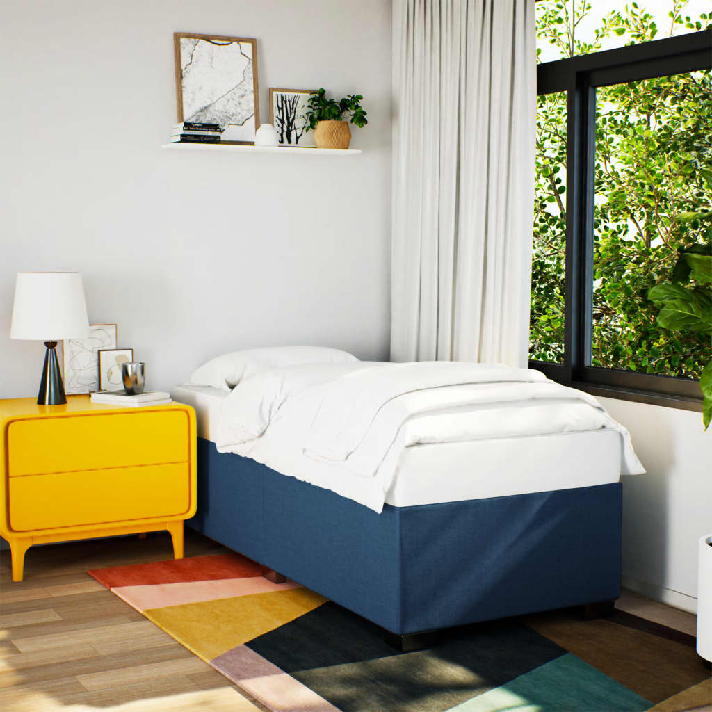 Estructura de cama sin colchón madera maciza pino 75x190 cm