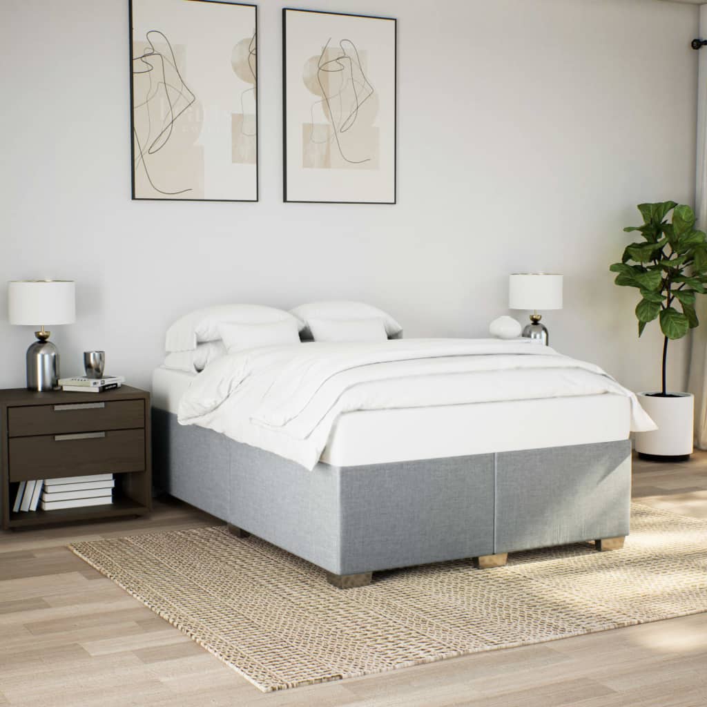 Cama sin colchón blanca 180x200 cm madera de ingeniería