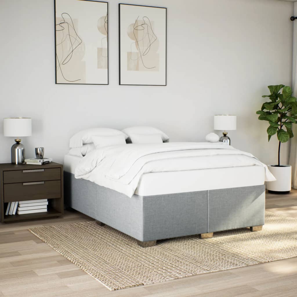 Cama sin colchón blanca 180x200 cm madera de ingeniería