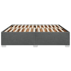 Cama sin colchón de tela gris oscuro 180x200 cm