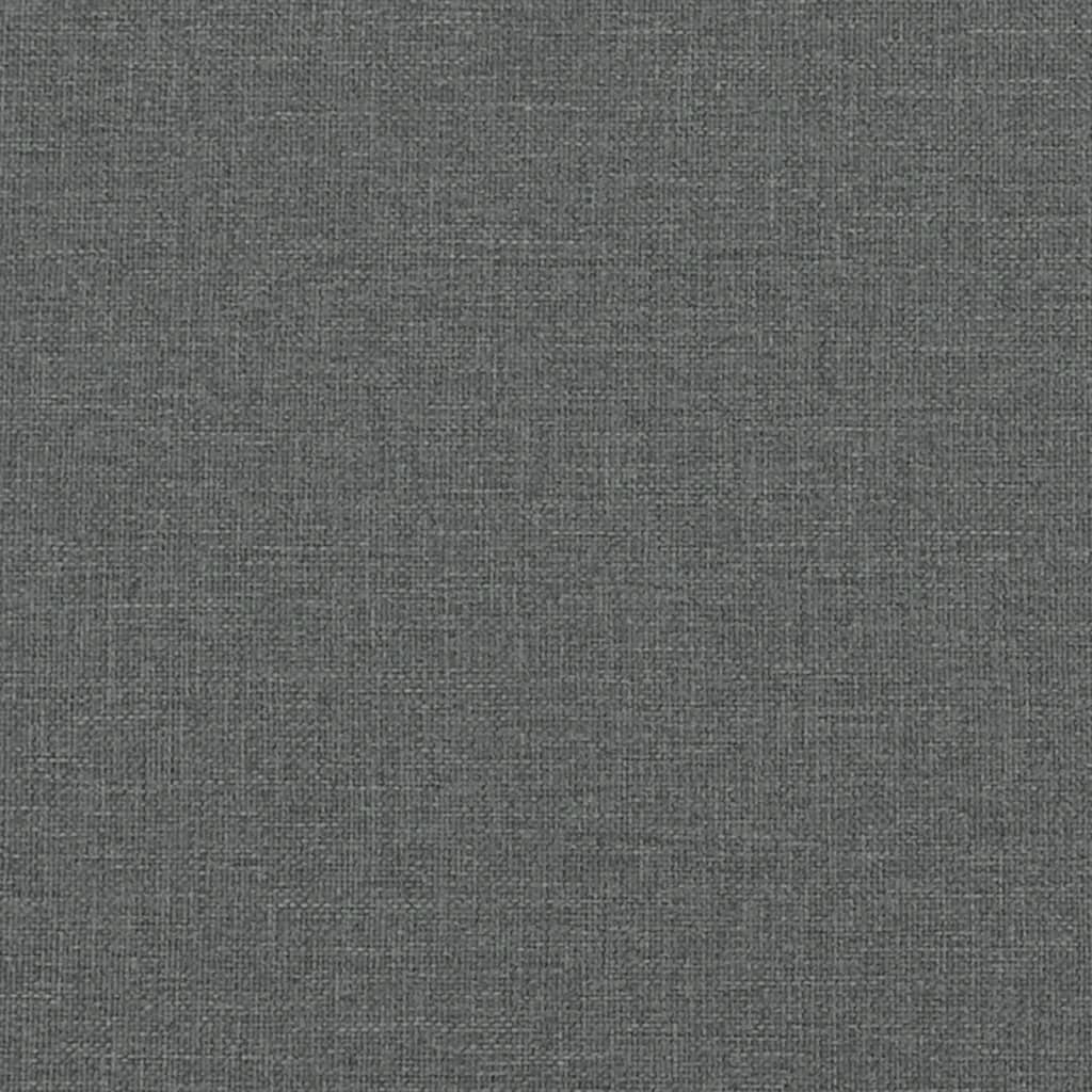 Cama sin colchón de tela gris oscuro 180x200 cm