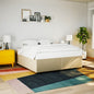 Cama sem colchão madeira maciça pinho castanho cera 80x200 cm