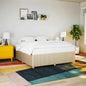 Cama sem colchão madeira maciça pinho castanho cera 80x200 cm
