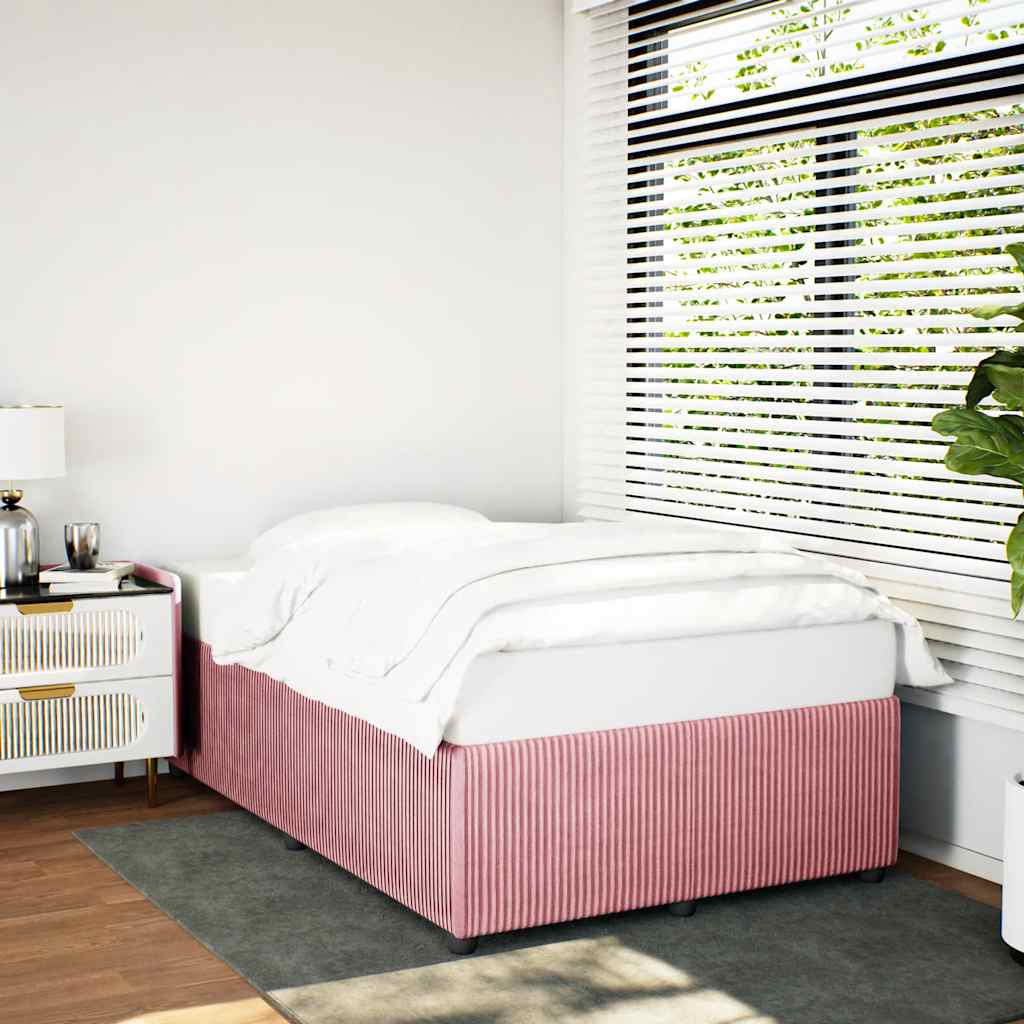 Estructura de cama sin colchón madera maciza pino 75x190 cm