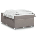Cama box spring con colchón cuero sintético blanco 100x200 cm