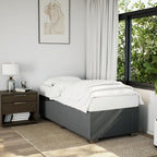 Cama box spring con colchón cuero sintético blanco 100x200 cm