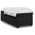 Cama box spring con colchón cuero sintético blanco 100x200 cm