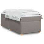 Cama box spring con colchón cuero sintético blanco 100x200 cm