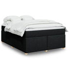 Cama box spring con colchón cuero sintético blanco 100x200 cm