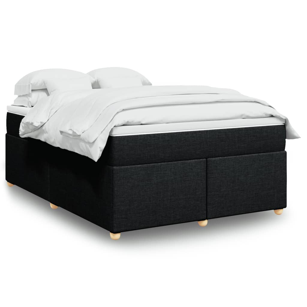Cama box spring con colchón cuero sintético blanco 100x200 cm