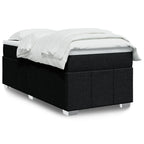 Cama box spring con colchón cuero sintético blanco 100x200 cm