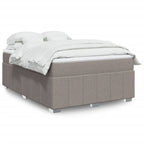 Cama box spring con colchón cuero sintético blanco 100x200 cm