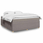 Cama box spring con colchón cuero sintético blanco 100x200 cm