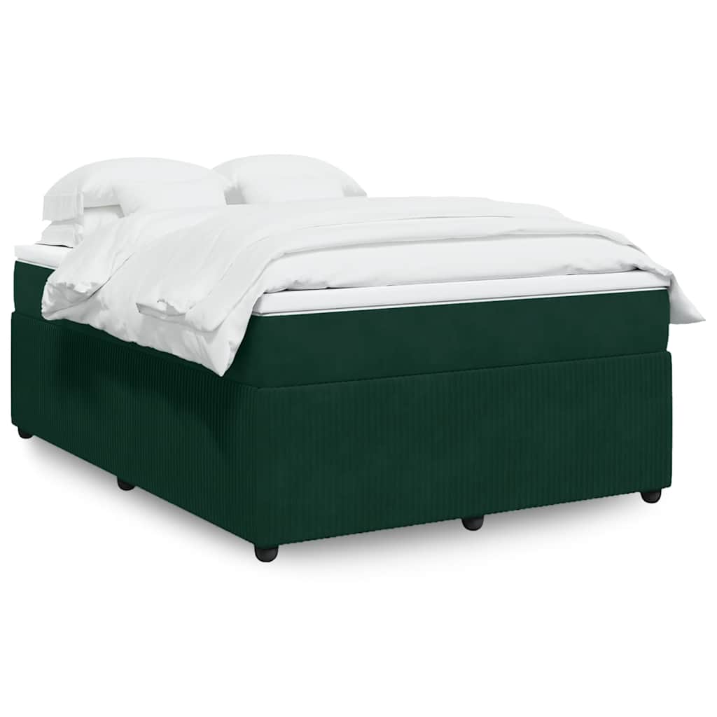 Cama box spring con colchón cuero sintético blanco 100x200 cm