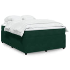 Cama box spring con colchón cuero sintético blanco 100x200 cm