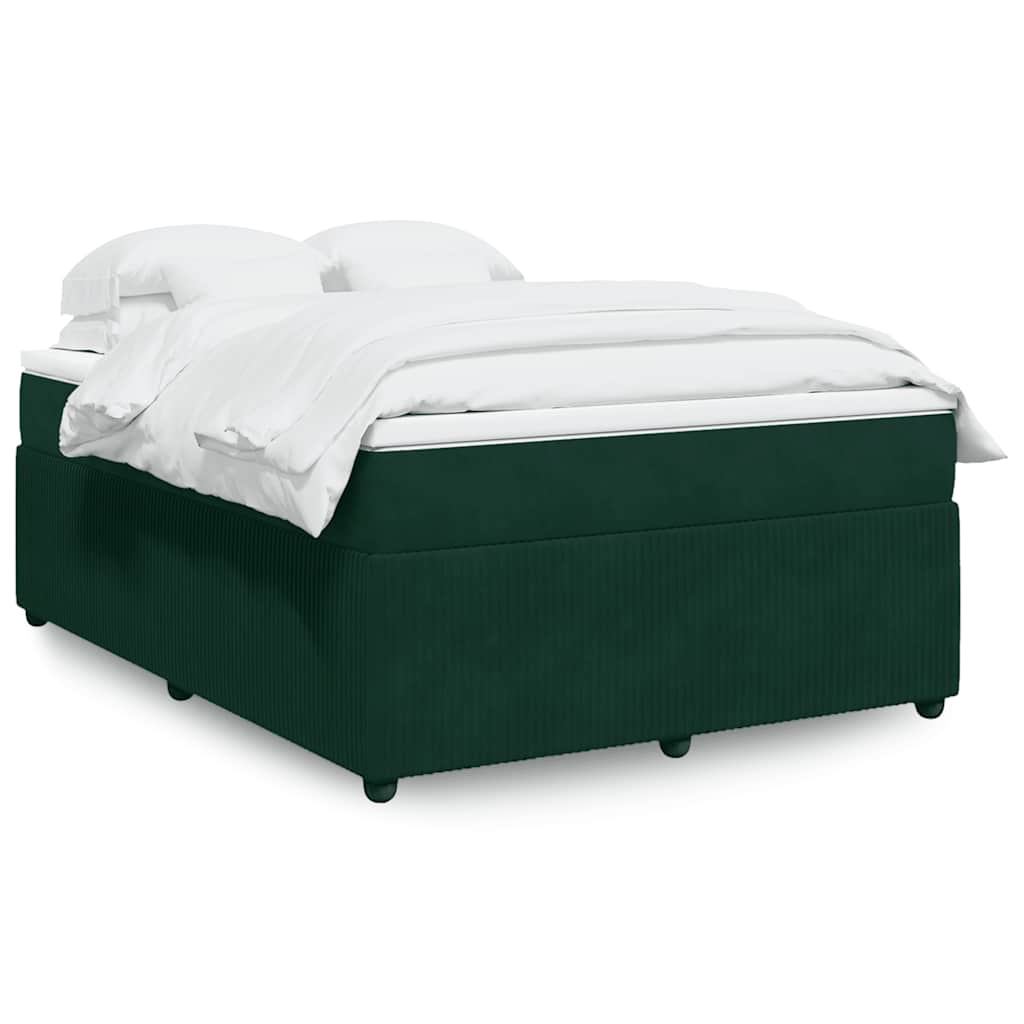 Cama box spring con colchón cuero sintético blanco 100x200 cm
