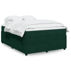 Cama box spring con colchón cuero sintético blanco 100x200 cm