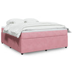 Cama box spring con colchón cuero sintético blanco 100x200 cm