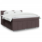 Cama box spring con colchón cuero sintético blanco 100x200 cm