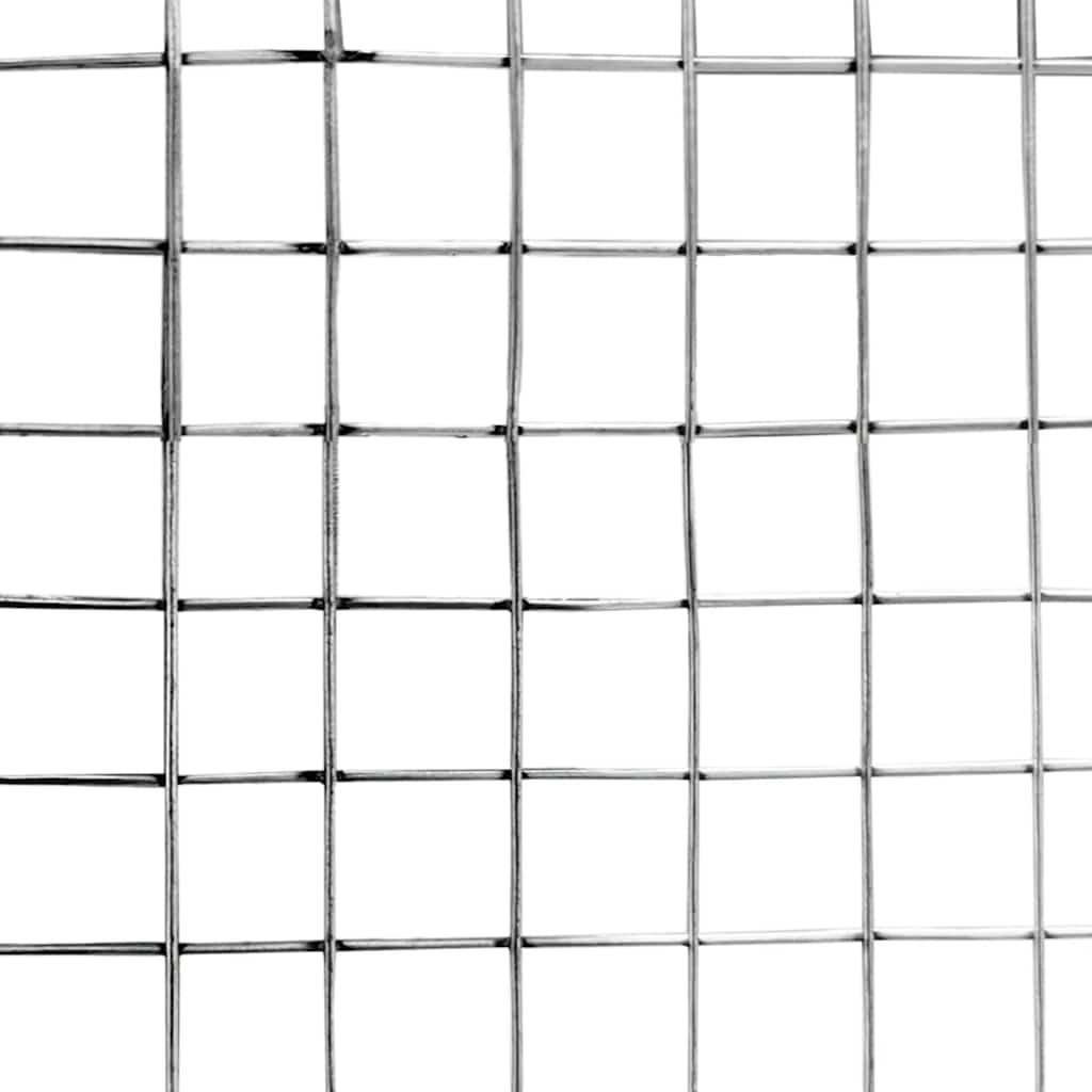 Jaula para pájaros con puerta acero galvanizado plateado