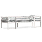 Estructura de cama de niños madera maciza pino blanco 75x190 cm