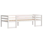 Estructura de cama de niños madera maciza pino blanco 75x190 cm