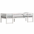 Estructura de cama de niños madera maciza pino blanco 75x190 cm