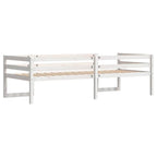 Estructura de cama de niños madera maciza pino blanco 75x190 cm