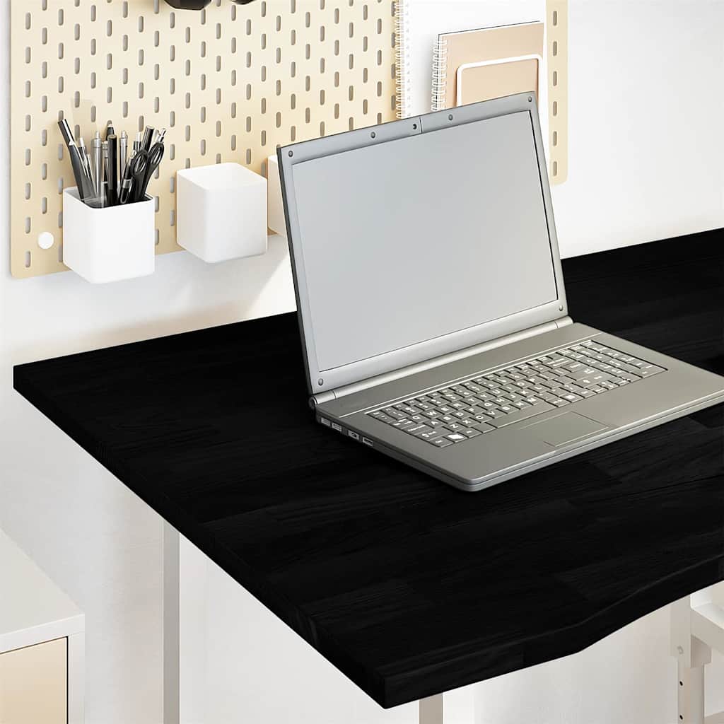Rectangular solid oak desk board 100x50x2.5cm