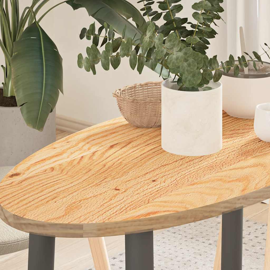Tablero de mesa ovalado madera maciza de acacia 100x40x2,5 cm