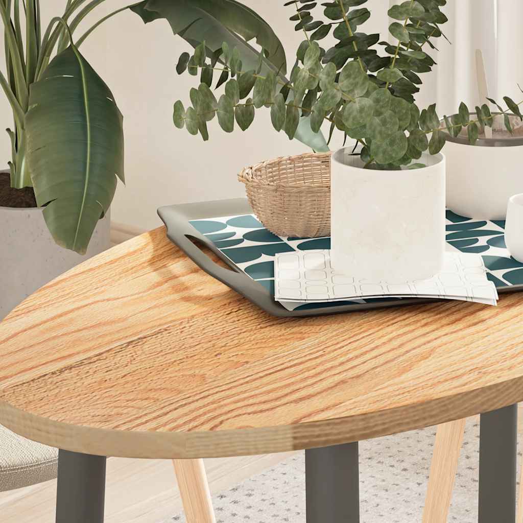 Tablero de mesa ovalado madera maciza de acacia 100x40x2,5 cm